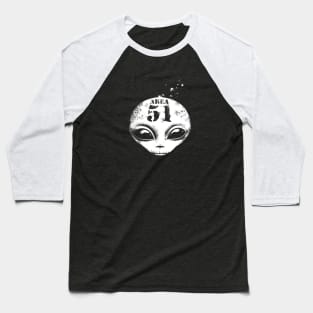 Area 51-Alien-Extraterrestrial-UFO Baseball T-Shirt